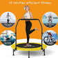CLORIS 40in Folding Trampoline Mini Trampoline Rebounder Trampoline for Adults Fitness Trampoline with Adjustable Foam Handle, with safty Padded Cover Best Gift for Kids/Adult