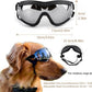 Dog Sunglasses for Large and Medium Breed, Dog Goggles for Large Dogs, Sun Protection, Windproof, Waterproof, Dustproof and Anti-Fog with Adjustable Strap for Driving, Motorcycle, Black