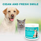 Pet Dental Finger Wipes for Cats & Dogs - 50 Count | Plaque Remover, Tartar Control & Breath Freshener | Soft Gauze Teeth Cleaning Pads for Pets