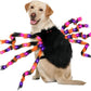 OurWarm Dog Halloween Costumes for Pets 64 LED Furry Giant Dog Spider Costume Funny Dogs Costumes for Medium Large Dogs Halloween Party Decor Puppy Pets Outfits Cosplay
