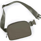 ODODOS Unisex Mini Belt Bag with Adjustable Strap Small Fanny Pack for Workout Running Traveling Hiking, Dark Umber