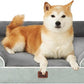 EHEYCIGA Orthopedic Dog Beds for Large Dogs, Waterproof Memory Foam Large Pet Bed with Sides, Non-Slip Bottom and Egg-Crate Foam Dog Couch Bed with Washable Removable Cover, Greyish Green
