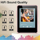 MP3 Player with Bluetooth, 1.8 inch Screen Portable Music Player with Speaker, FM Radio, Recorder, Expansion to 512GB, Pink with 32GB Micro SD Card
