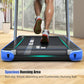 GYMAX Walking Pad, 2.25HP Dual Display Foldable Treadmill for Home with Remote/Smart App Control, Portable Compact Treadmill for Office Under Desk, Folding Running Machine for Small Spaces