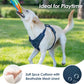 No Pull Dog Harness, Puppy Vest with Front Clip for Small Medium Large Sized Dog(Prussian Blue,L)