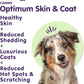 Dr. Bill's Canine Optimum Skin & Coat – Reduces Shedding, Itching, Dry Skin – Allergy Relief for Healthy Fur - Omega 3, Collagen, Biotin & Hyaluronic Acid – 340g Vet-Recommended Dog Supplement