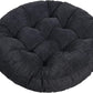 Tiita Floor Pillows Cushions Round Chair Cushion Outdoor Seat Pads for Sitting Meditation Yoga Living Room Sofa Balcony 22x22 Inch, Black