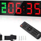 Gym Timer - Large Digital Gym Clock Wall with Interval Time Progress Bar, Countdown/Up Stopwatch, Remote Control for Home Gym Garage Boxing Crossfit