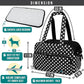 PetAmi Small Dog Purse Carrier, Soft-Sided Pet Carrier Bag with Pockets, Portable Puppy Cat Travel Handbag Tote, Airline Approved Breathable Mesh, Poop Bag Dispenser, Max 18 lbs, Polka Dot Black