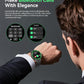 SOUYIE Men's Luxury Smart Watch - 1.43" AMOLED Display Smartwatch with HD Bluetooth Calling, 400mAh 30-Day Battery, 100+ Sports Modes, Health Monitor with Metal/Silicone Straps for Android iPhone
