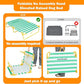 Dog Elevated Bed Foldable Portable Raised Bed Camping cot Outdoor Summer Dog Bed (Large, GreenStripes-Oxford Fabric)