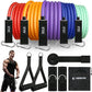 Aihoye Resistance Bands for Working Out, Exercise Bands with Handles, Stretch Bands for Exercise, Workout Bands with Door Anchors for Physical Therapy & Strength Training
