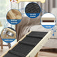 Adjustable Dog Ramp, Wooden Folding Portable Pet Ramp,Rated for 30 LBS, 32.6" Long and Adjustable from 10" to 19" with Non-Slip Traction Mat, Dog Step for Bed, Couch,Car (Grey)
