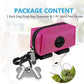 Dog Waste Bag Dispenser Pet Poop Bags Holder for Doggie Waste Bags Dispensers Soft Fabric Zipper Small Doggy Puppy Pouch for Leash Accessory Attachment with Carrier,Pink