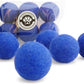 Wool Cat Toys - Felt Cat Toy Balls for Small Pet Fetch and Play - Eco Friendly Quiet Wool Ball Cat Toy for Cats and Kittens - Choose Your Colors (Blue)