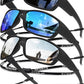 Polarized Sports Sunglasses Men UV400 Protection Lightweight Wrap Around Goggles for Cycling Fishing Driving Running