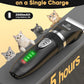 oneisall Quiet Cat Clippers for Matted & Long Hair, 2-Speed Cordless Pet Shaver Grooming Kit for Cats, Small Dogs & Animals (Black)