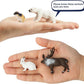 Toymany 14PCS Mini Arctic Animals Figurines Set, Polar Animals Toys with Polar Bear, Caribou, Penguin, Walrus, Wolf Figurines Cake Toppers Birthday Easter Gifts for Preschool Kids