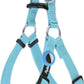 PUPTECK No Pull Dog Harness Soft Adjustable Basic Nylon Step in Puppy Vest Outdoor Walking with ID Tag and A-ir Tag Case, Sky Blue, L