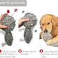 Hyper Pet Doggie Tail Interactive Plush Dog Toys (Wiggles, Vibrates, and Barks, Stimulating Play)