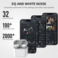 TOZO T6 Wireless Earbuds, IPX8 Waterproof Ear Buds, Stereo Bass Sound Bluetooth 5.3 Headphones in Ear, 50 Hours Playtime Earphones, Wireless Charging Case, Custom 32 EQ via APP