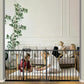 Baby Gates Extra Wide 71.5-76.4 Inch Large Baby Gates for Stairs Tension Pet Dog Gates Indoor for Doorways No Drilling Pressure Mounted Pet Gates for Kids