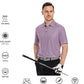 Men's Golf Polo Shirts Short Sleeve Striped Performance Moisture Wicking Dry Fit Golf Shirts for Men