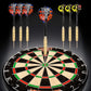 Vapor 180 Bristle Dartboard Staple Free Bullseye Steeltip Darts Extra Flights