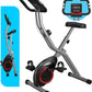 Foldable Exercise Bike Stationary Bikes for Home, 5 IN 1 Indoor Workout Bike, Cycling Bike with 16-Level Quiet Magnetic Resistance, 6.6 LBS Flywheel and 300LBS Capacity, 2025 Designed 817 X-bike