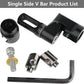 AMEYXGS Bow Stabilizer for Compound Bow, 6" 8" 10" 12" Rod Balance Bar with Damping System and Weights Shock Absorber for Compound Bow Archery Accessory