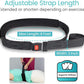 Vive Mobilization Belt for Physical Therapy with Buckle - Manual Traction Stretching Band - PT Traction Strap Belt for Stretching, Mobility, Massages & Exercise (Black)