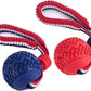Dog Ball with Rope Toy,Ball on a Rope Dog Toy for Medium and Small Dog Tough Rope Toy Non-Toxic and Durable Dog Balls Toys