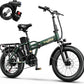Foldable Electric Bike for Adults, 30+MPH, 48V 20Ah Removable Battery up to 80Miles, 20" Fat Tire Peak 1000W Motor Dirt Ebike Adult Electric Bicycle for City Commute Beach Mountain Adventurous E Bike