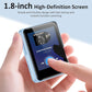 32GB MP3 Player for Kids, 1.8 inch Portable Small Music Bluetooth MP3 Player with Speaker, FM Radio, Voice Recorder, Alarm Clock, Stopwatch, Up to 512GB(Blue)