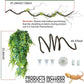 BNOSDM Reptile Vines,Bendable Jungle Climbing Vine,Terrarium Plants Artificial Decor,Tank Decorations Accessories for Bearded Dragons Chameleons Snakes Lizards Hermit Crabs