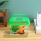 Mini Handheld Fish Tank Portable Plastic Aquarium with Lid for Turtles and Pet Fish Easy to Clean Transparent Design for Goldfish and Aquatic Pets