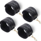 6pcs Black PU Adjustable Straps Sports Training Fitness Gear Home Yoga Set