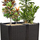 Raised Garden Bed Planter for Outdoor Plants Planter Box Elevated Garden Boxes Deepened Plant pots Perfect for Garden Patio Balcony Deck to Planting Flowers Vegetables Tomato and Herbs