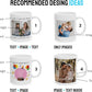 Personalized Coffee Mug – Custom Photo, Text, or Logo Ceramic Mug Tea Cup | Taza Personalizada with Picture or Message | Customized Gift Idea for Men & Women, Mom, Dad, Friends - White/Yellow | 11oz