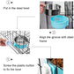 HERCOCCI Dog Crate Bowl, Removable Stainless Steel Pet Kennel Cage Hanging Food Bowls and Water Feeder Coop Cup Prevent Overflow for Puppy, Medium Dog, Cat, Rabbit, Ferret (2PCS)