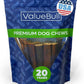 ValueBull USA Collagen Sticks for Dogs, 6 Inch Jumbo Chews, Natural Long-Lasting Dog Treats, 25 Count - Promotes Joint, Skin & Coat Health with Glucosamine and Chondroitin