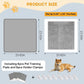 Dog Pee Pad Holder, Puppy Pad Holder Tray for 24'' x 24'' Training Pads, 15pcs Dog Potty Tray Set Include High Edge Silicone Mat & 6 Activated Charcoal Disposable Puppy Pads & 8 Holder Clamps