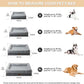 BFPETHOME Dog Beds for Small Dogs, Washable Dog Bed with Sides, Orthopedic Medium Sized Soft Mats with Removable Cover & Waterproof Pet Mat for Pet