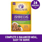 Wellness Healthly Indulgence Shreds Adult Wet Cat Food, Natural, Protein-Rich, Grain Free, 3 Ounce Pouch, 24 Pack, (Chicken & Turkey)