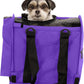 SturdiBag Pro 2.0 Pet Travel Carrier for Cats and Dogs | Soft Sided Pet Carrier Bag with Safety Clips and Seatbelt Straps for Airplane or Car Travel | Cube, Purple