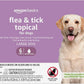 Amazon Basics Flea and Tick Topical Treatment for Large Dogs (45-88 lbs), Unscented, 6 Count (Previously Solimo)
