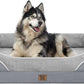 Washable Orthopedic Large Dog Bed - Extra Large Dog Beds with Bolsters Removable Orthopedic Foam Support Dogs Bed Waterproof Cover Non-Slip Bottom Pet Beds