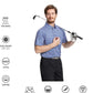 Men's Golf Polo Shirts Short Sleeve Striped Performance Moisture Wicking Dry Fit Golf Shirts for Men