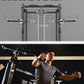 Eonfit E2 Power Cage，1500LB Squat Rack with Cable Crossover System.Multi-Function Power Rack for Home Gum.All-in-One Squat Rack with More Training Attachments