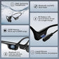 Swimming Headphones IP68 Waterproof, Open Ear Bone Conduction Headphones Bluetooth 5.4 with 32GB MP3 Player, Secure Comfort Underwater Swim Earbuds for Jogging Cycling Fitness-SurfAudio(Black)